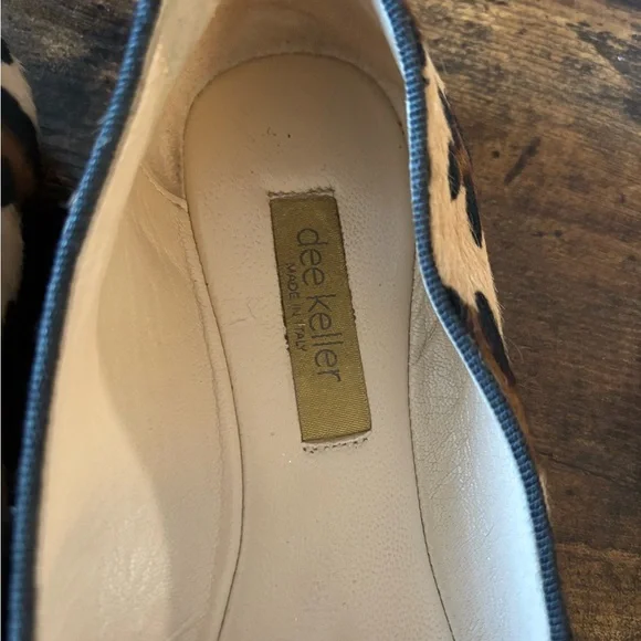 Women's Dee Keller Leopard Print Slip On Loafer Flats Size 38 (US 8) - Picture 2 of 10